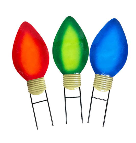 Christmas Bulb Yard Sign