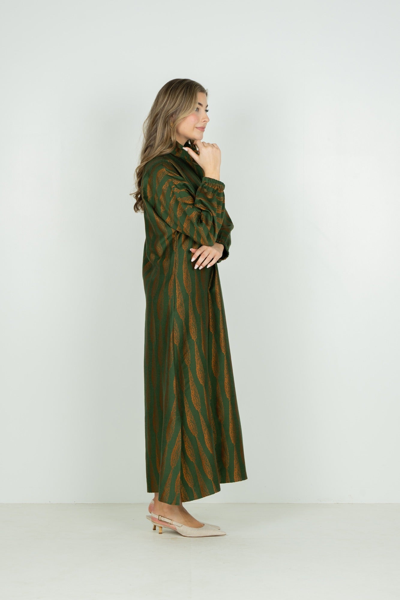 Long-sleeve Poppy Maxi - Tuscan Villa