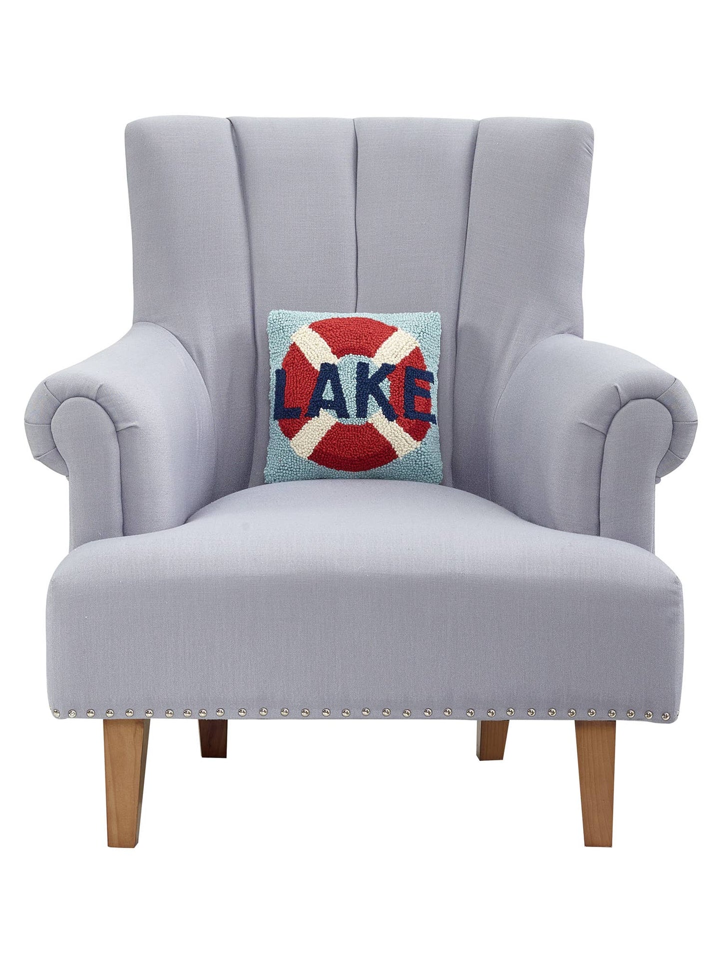 Lake Life Preserver Hook Pillow