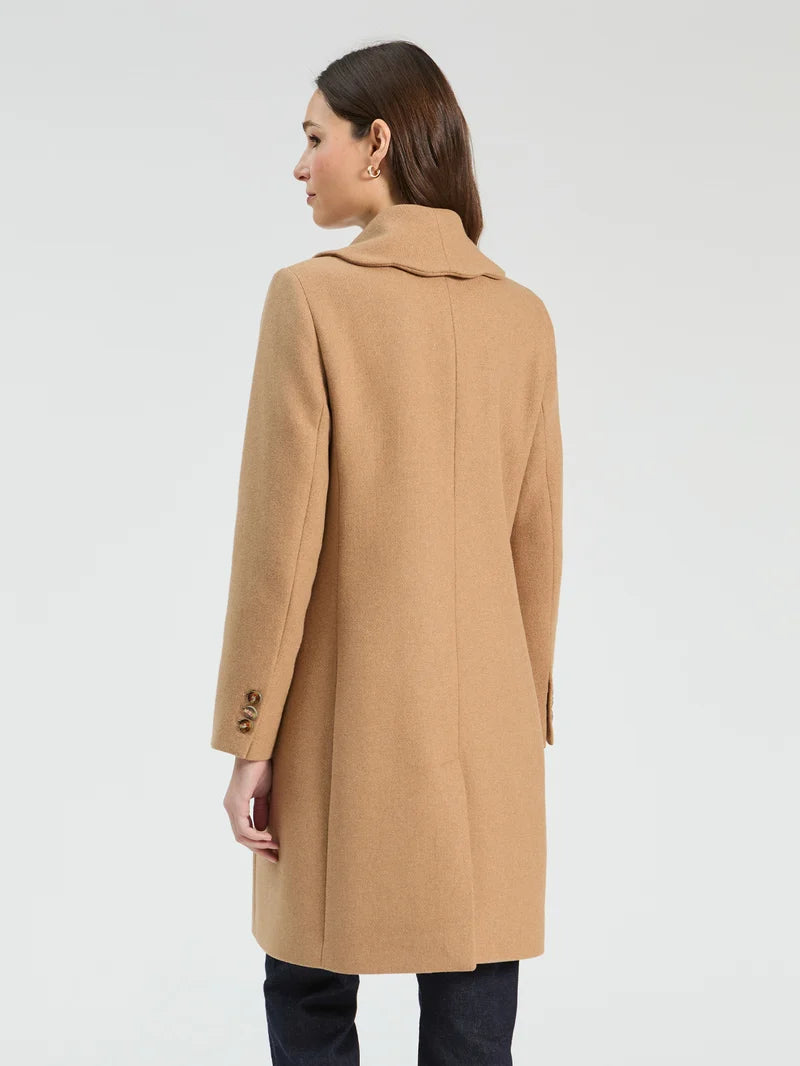 Wavy Camel Wool Coat