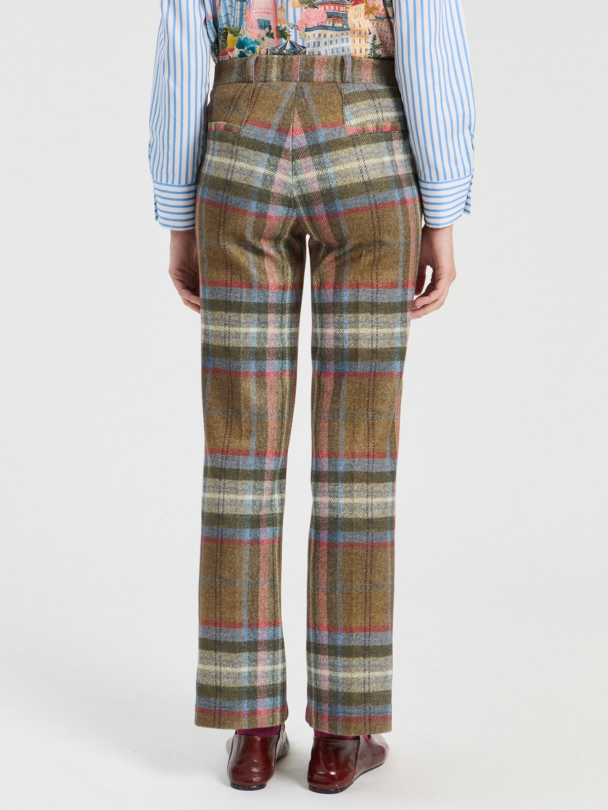 Brown and Blue Trouser