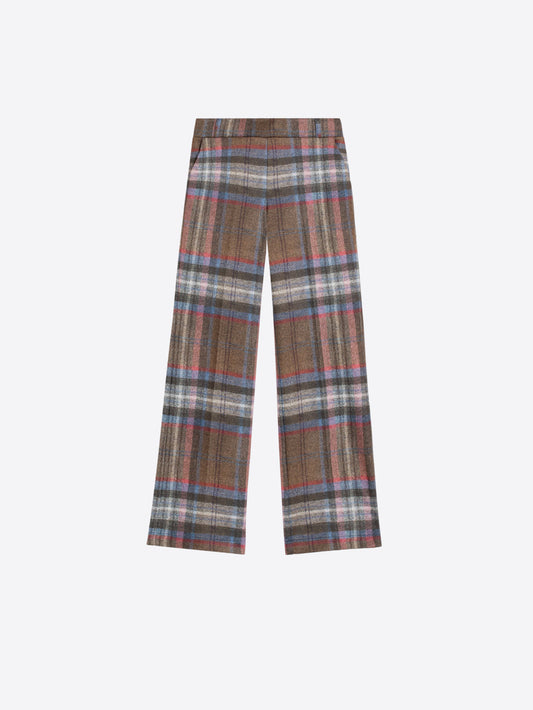 Brown and Blue Trouser