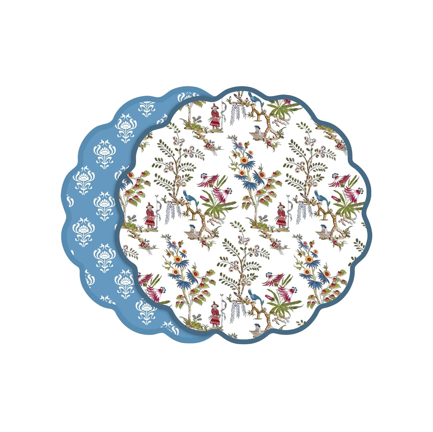 VIDA Regency Chinoiserie Reversible Placemats Set of 4 (Multi)