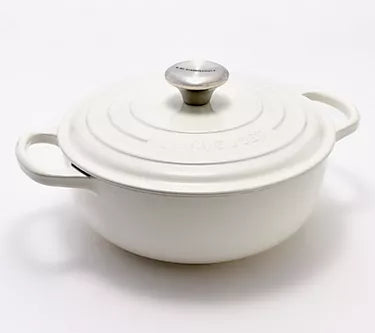 Le Creuset 3.5 Signature Sauteuse Oven Blanc Shiny White