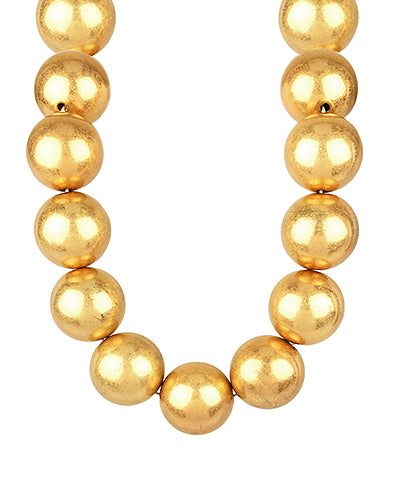 Gold Ball Necklace