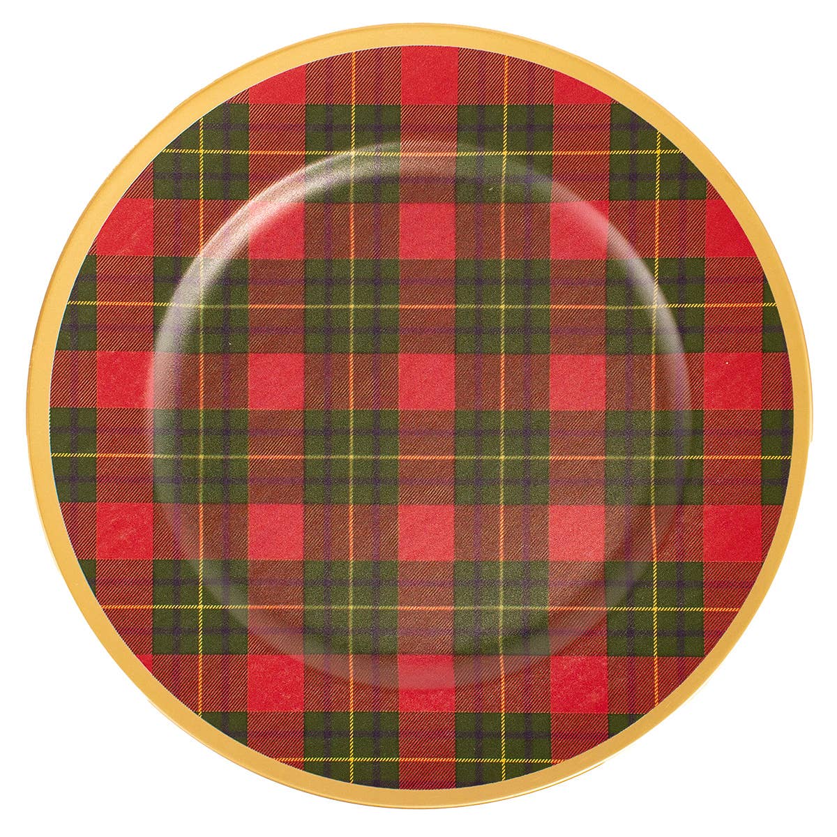 Christmas Plaid Charger 13"