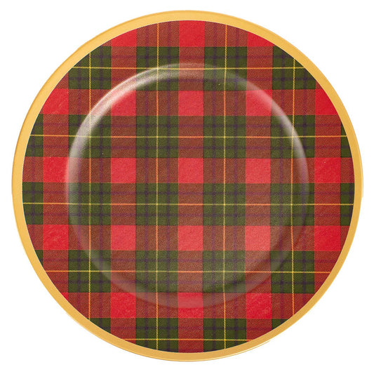 Christmas Plaid Charger 13"