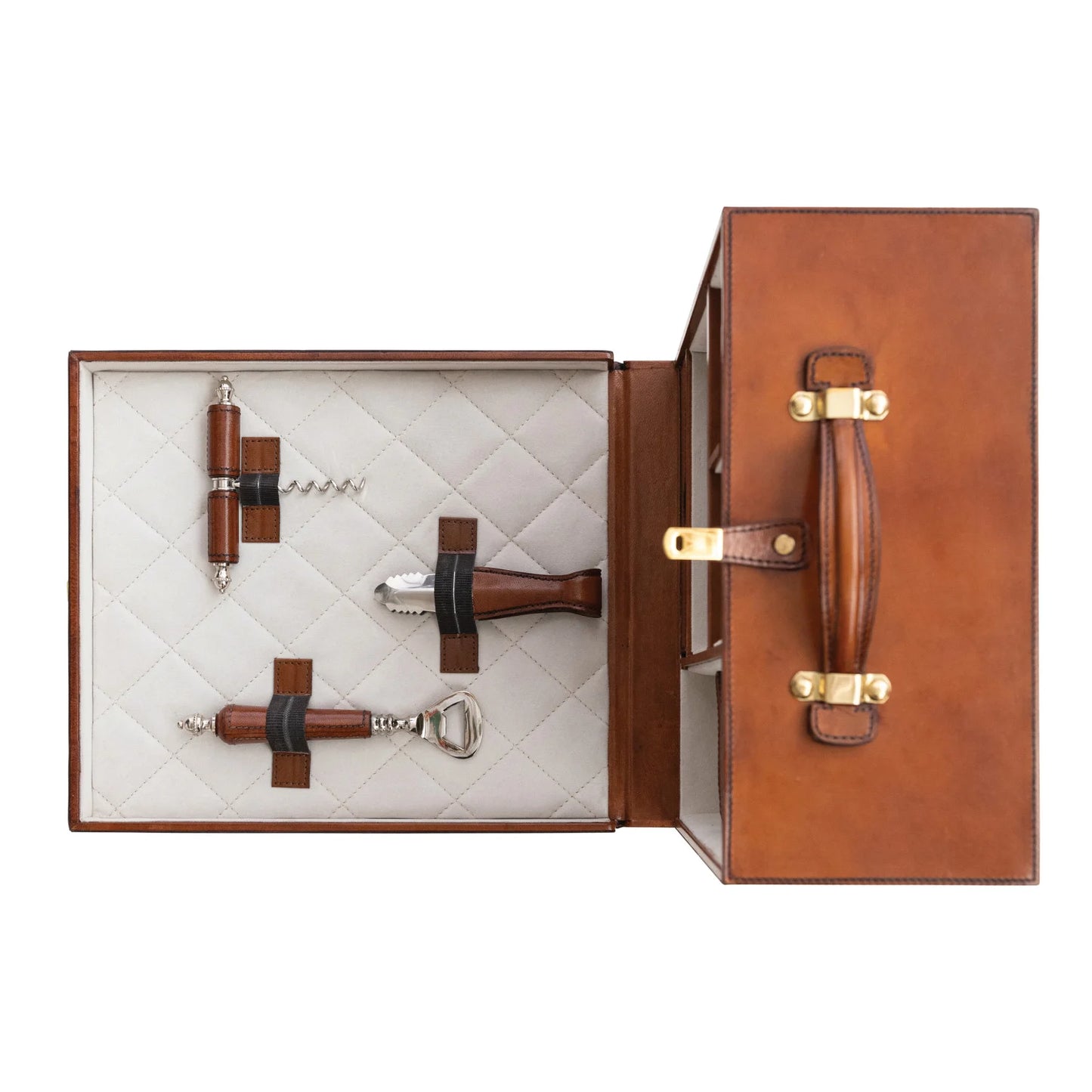 Leather Travel Bar Trunk
