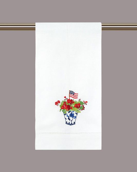 Patriotic Chinoiserie Guest Towel