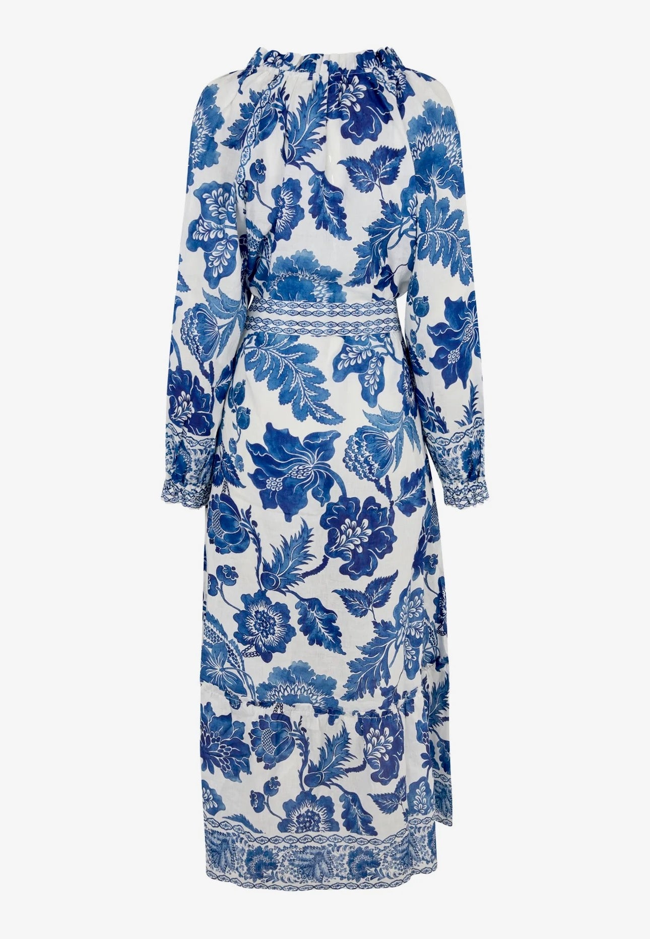 IdaniaDEA Blue and White Maxi Dress