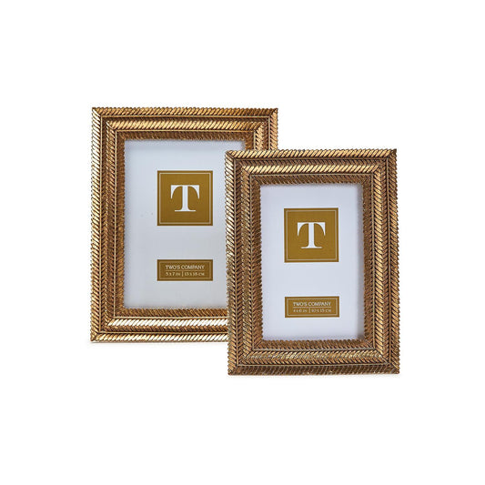 Gold Fern Photo Frames