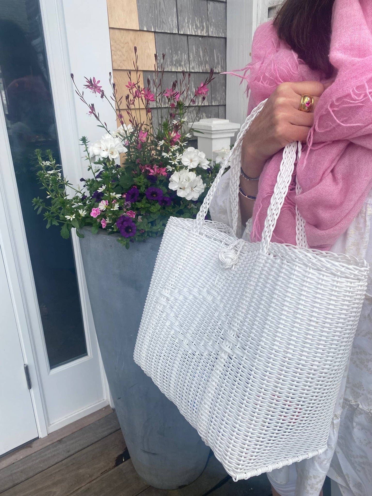 Lilly Bag Medium White Tote