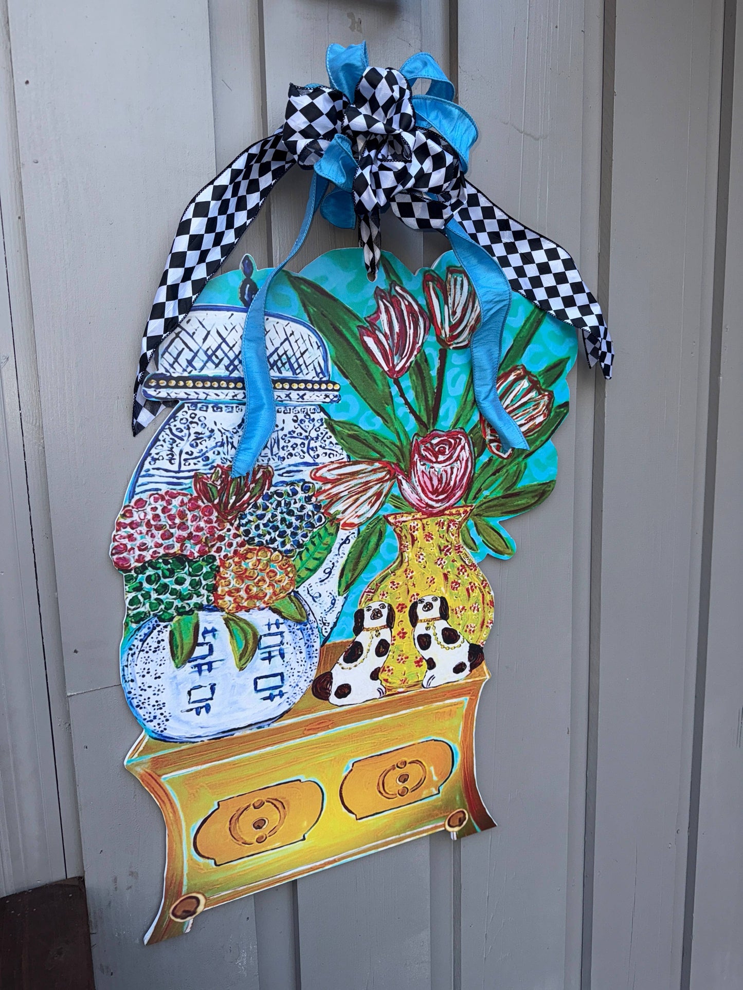'For the Love of Chinois' Door Hanger