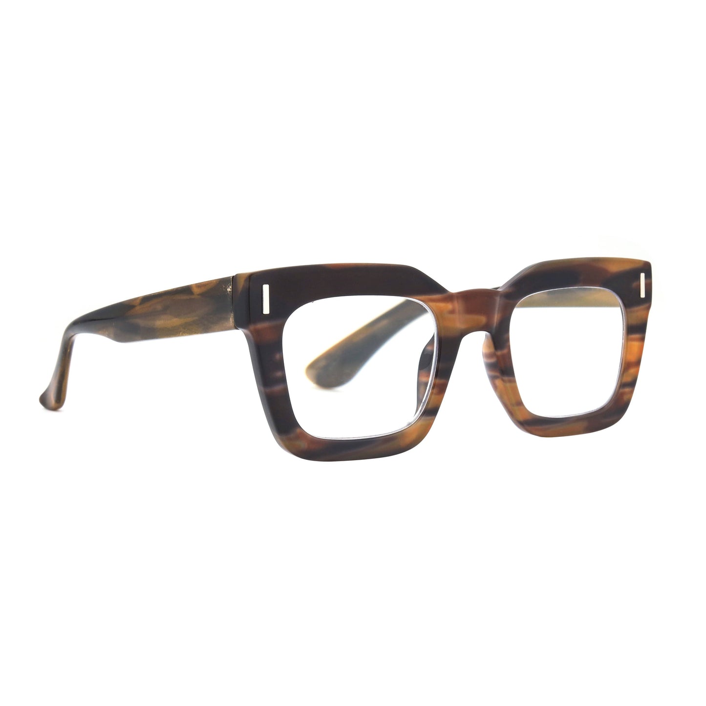 Ryan Simkhai Eyeshop - RUMI | Smokey Brown | Progressive Blue Light: 2.50