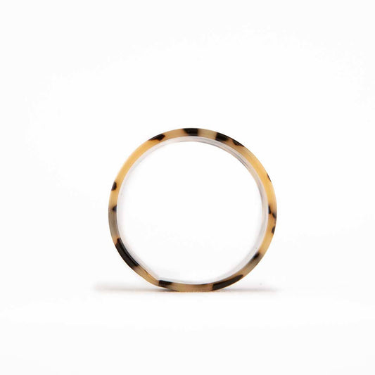The Royal Standard - Acetate Napkin Ring in Light Tortoise   2"