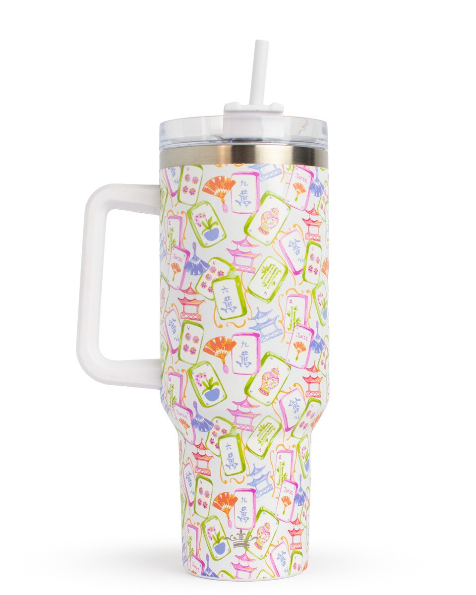 White Mahjong Tumbler