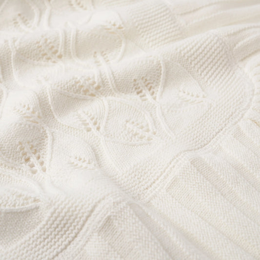 White Christening Shawl (Elegant Baby)