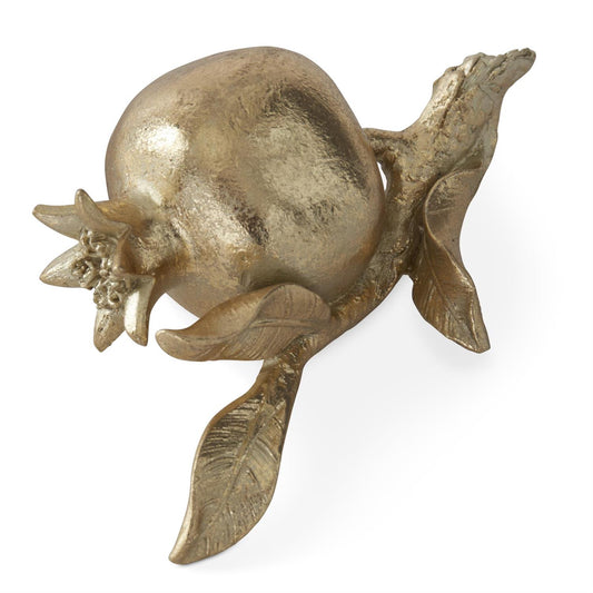6.5 Inch Gold Resin Pomegranate