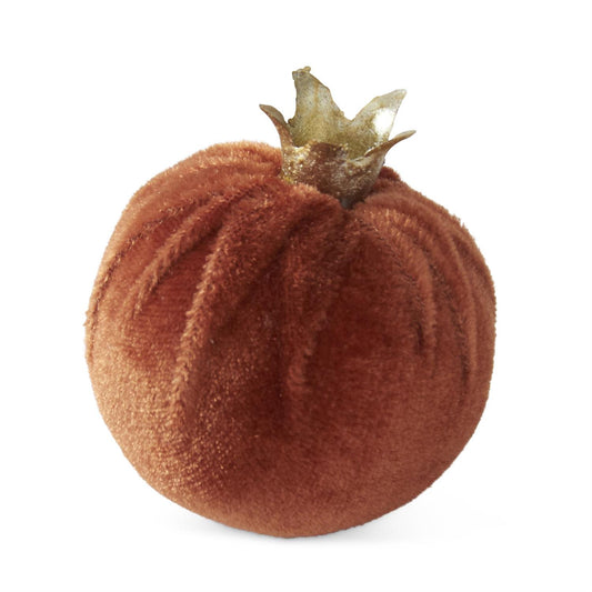 Bag of 6 2.5 Inch Dark Orange Velvet Pomegrana