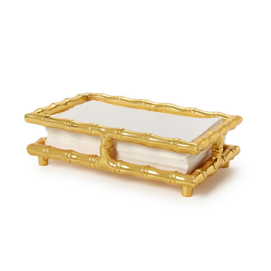 Golden Bamboo Guest Napkin Holder