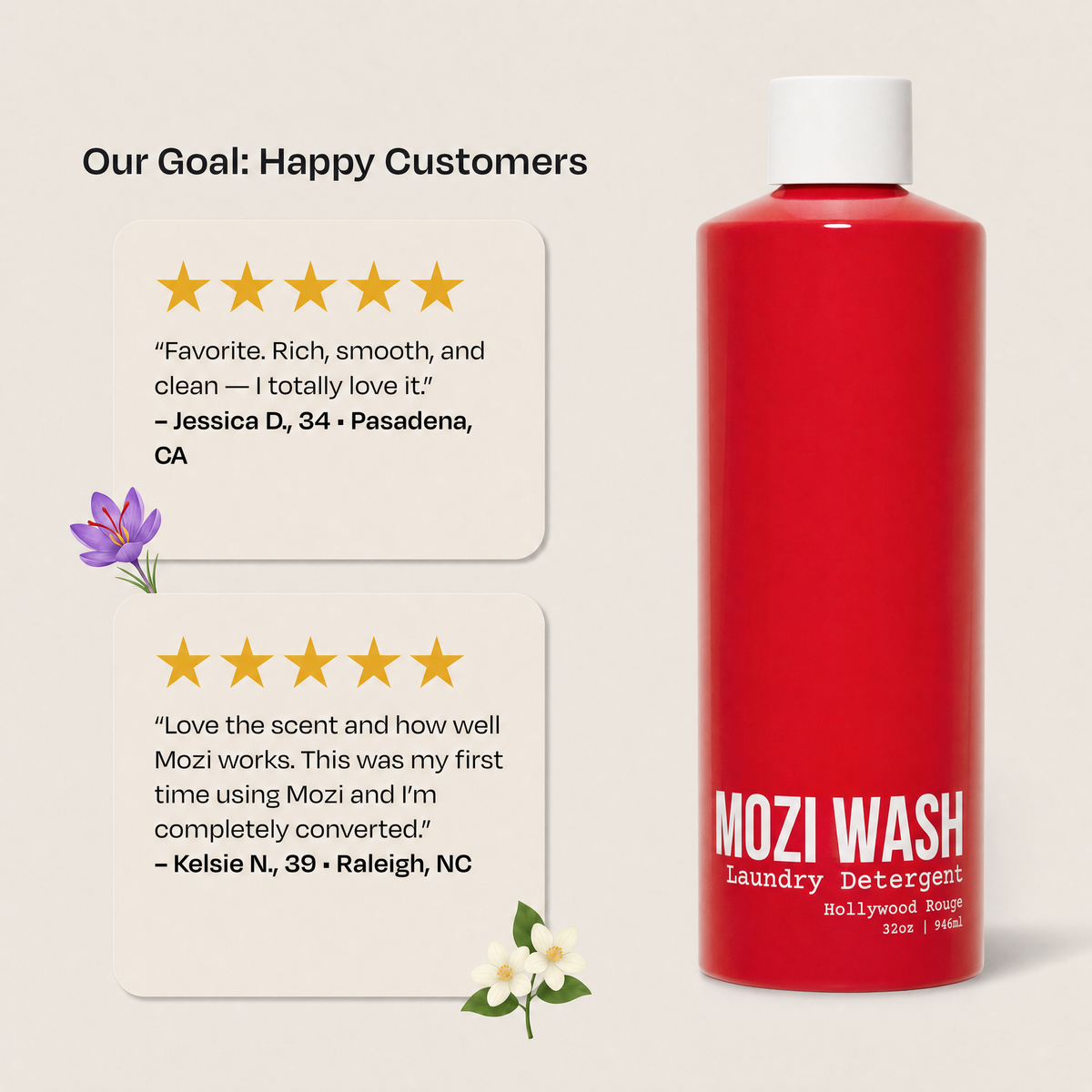 Mozi Wash - Hollywood Rouge Laundry Detergent