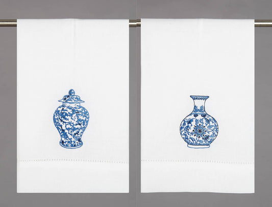 Chinoiserie Vases Guest Towel (2 Styles)