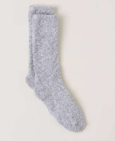 Barefoot Dreams Heathered Socks “Oyster White”