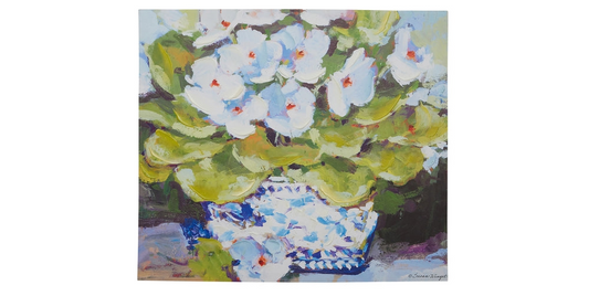 White Floral in Chinoiserie Wall Art