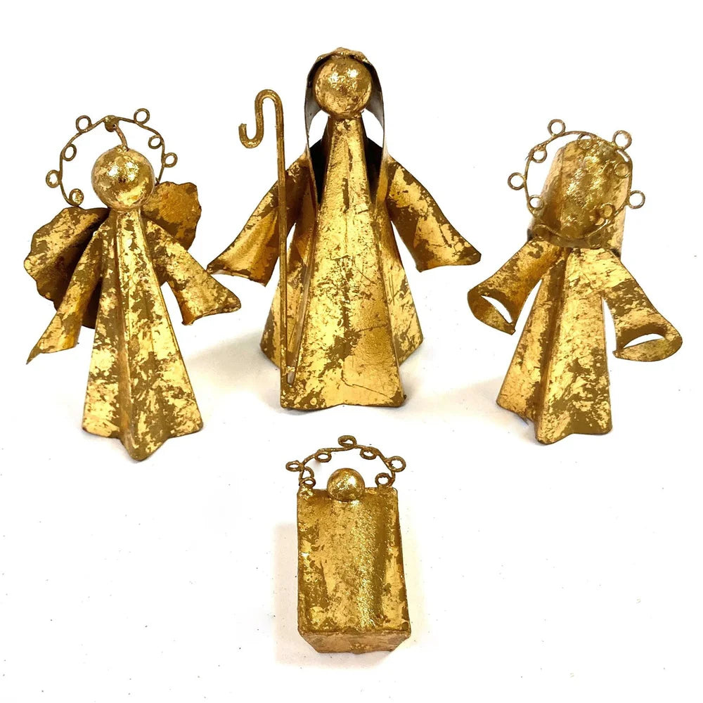 Mini Gold Holy Family Set Nativity