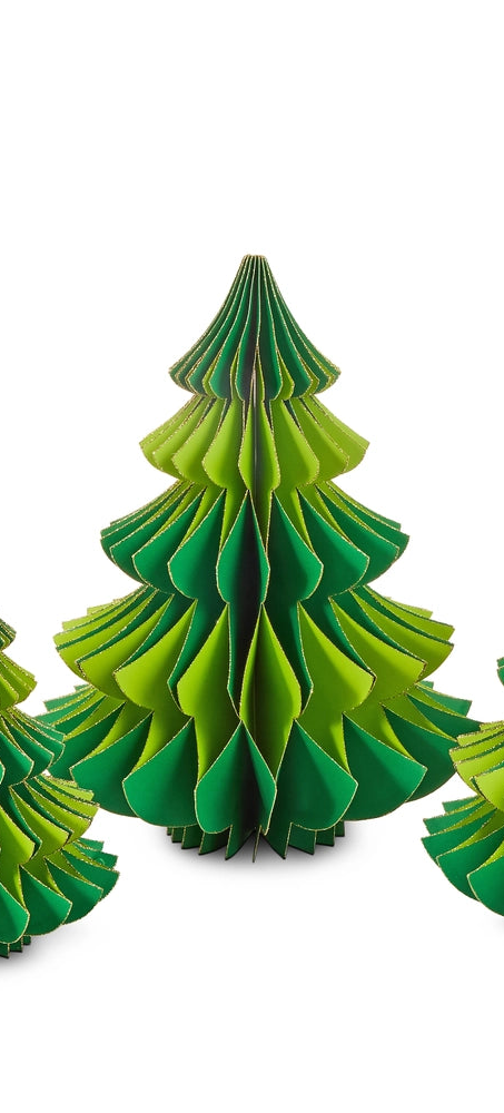 Dual Color Retro Honeycomb Trees