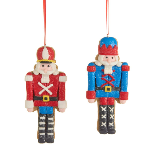 5.25" Gingerbread Nutcracker Cookie Ornaments