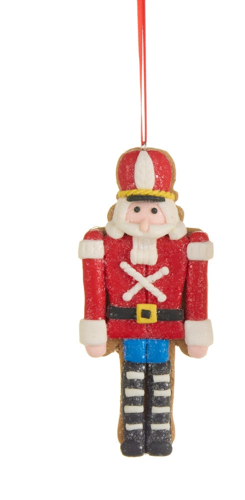 5.25" Gingerbread Nutcracker Cookie Ornaments