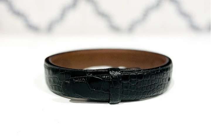 Kiwi Matte Alligator Full Skin Belt main image 0