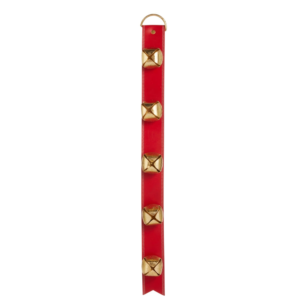 31" Red Sleigh Bell Strap