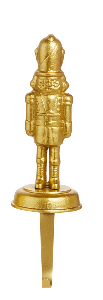Gold Nutcracker Stocking Holders
