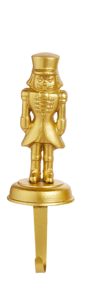 Gold Nutcracker Stocking Holders