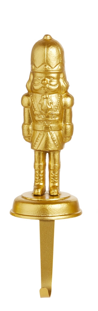 Gold Nutcracker Stocking Holders