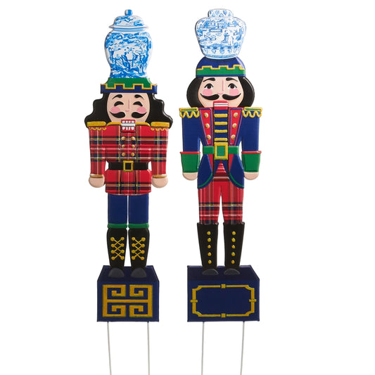 44.5" Noble Nutcracker Yard Stake Set