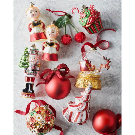 EC 4" Multicolor Blossom Ball Ornament