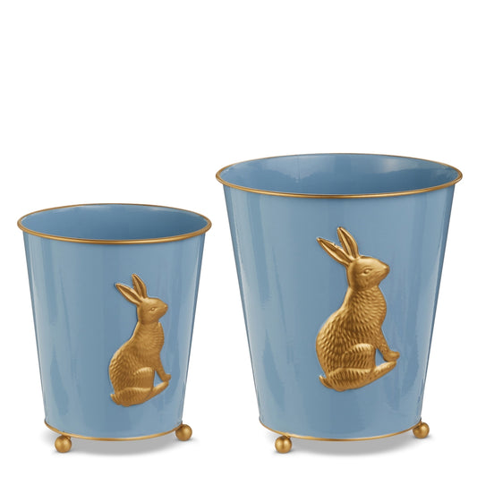 Blue Bunny Cache Pots (Two Sizes)