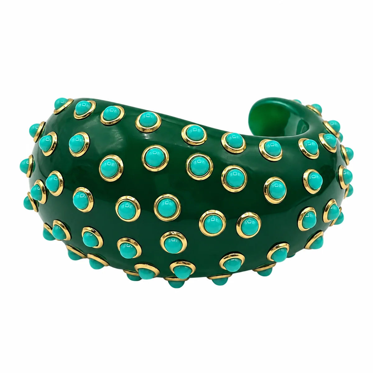 Chelsea Green & Turquoise Cuff