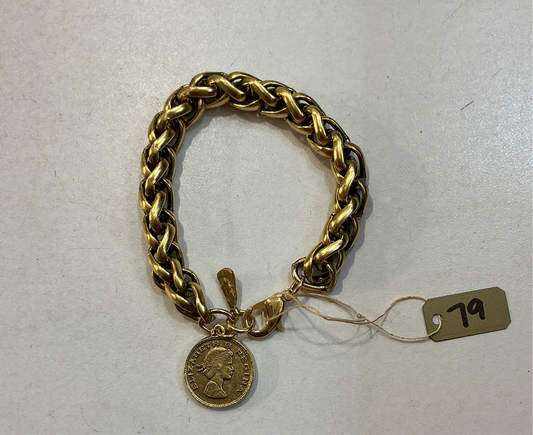 Gold Coin Bracelet