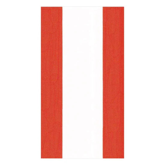 Seasonal Caspari Guest Towels Bandol Stripe Red