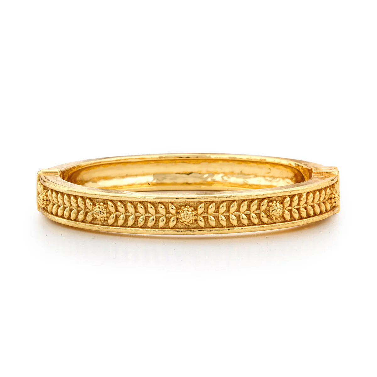 Berry Vine Hinged Bangle Gold (S/M)