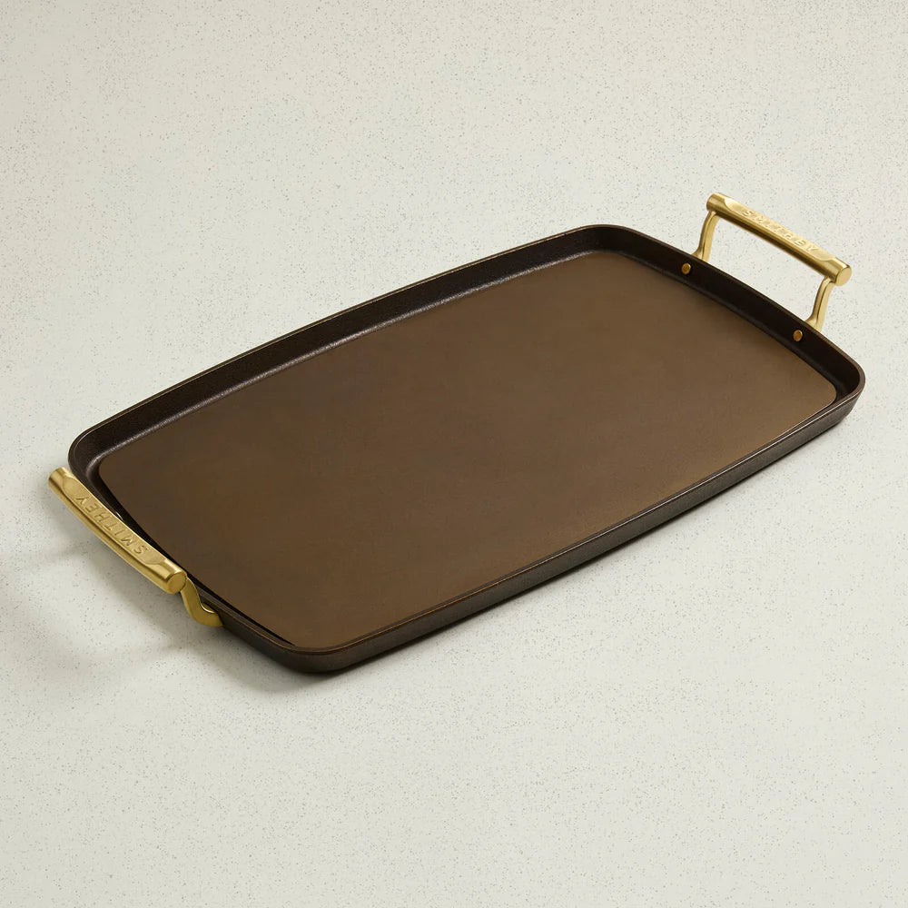 Smithey Cast Iron Double Burner Griddle