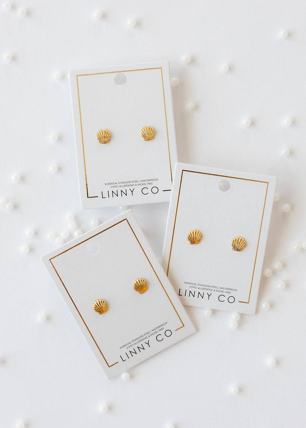 LINNY CO - Screwback Stud Earrings - Marina