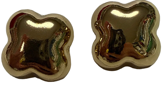 Gold Clover Earrings