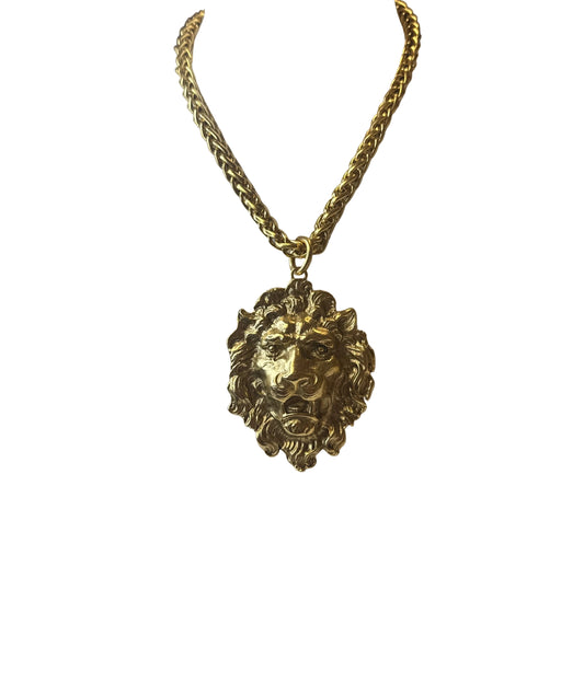 Gold Lion Necklace