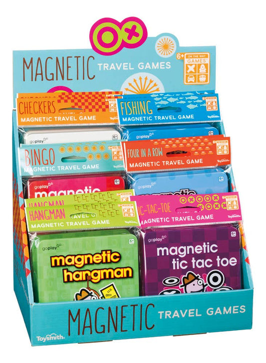 On the Way Games Magnetic Travel Games, 6 Games, 24/Display