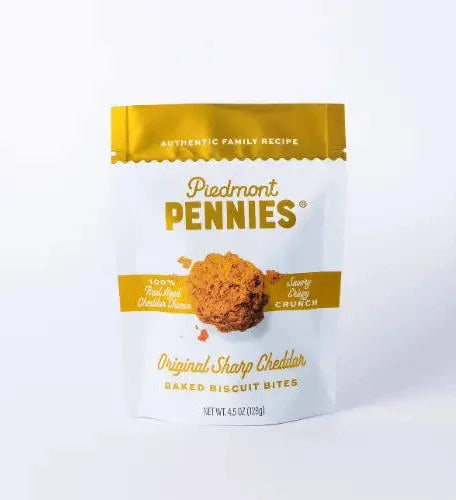Piedmont Pennies Baked Biscuit Bites (Original Sharp Cheddar)